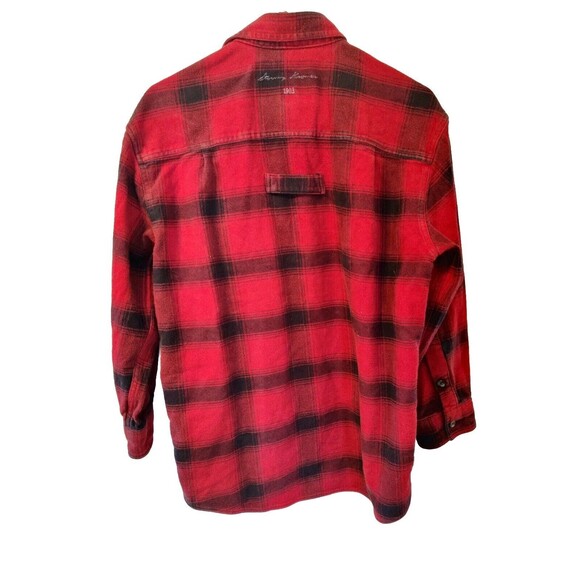 Stormy Kromer 1903 Flannel Shirt Buffalo Plaid Red Men's Medium Made In USA - Picture 10 of 14